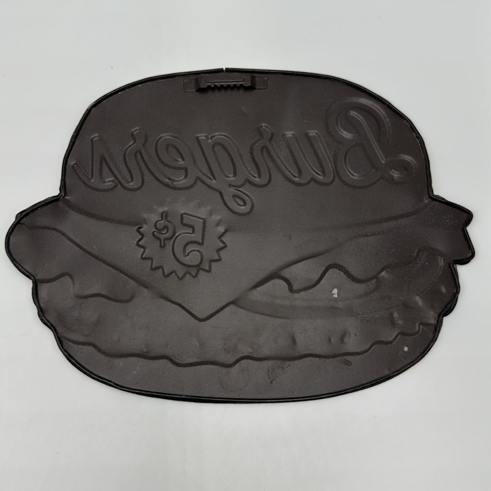 Vintage Burgers Metal Sign Retro Diner Cheeseburger Kitchen Wall Art 5¢ 9x11 - Picture 5 of 5